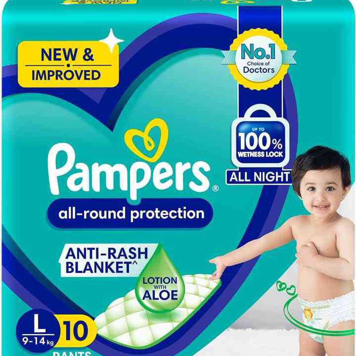 Pampers all round protection Large L  Pants 10 pants