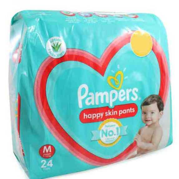 Pampers happy skin pants  Medium 24 Pants