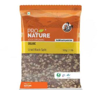 Pro Nature Organic Split Black Urad Dal 500 Gms