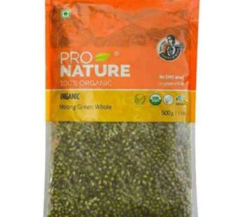 Pro Nature Organic Whole Green Moong Dal 500 Gms