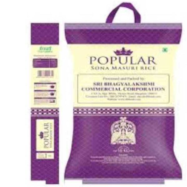 Sri Bhagyalakshmi Popular Sona Masuri Rice 10kg