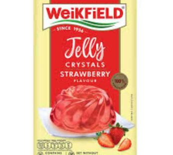 Weikfield Jelly Mix Strawberry Flavoured 90 Gms