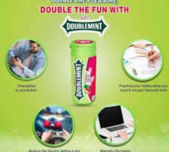 Wrigley Doublemint Chewy Mints 33.6g Strawberry Flavour