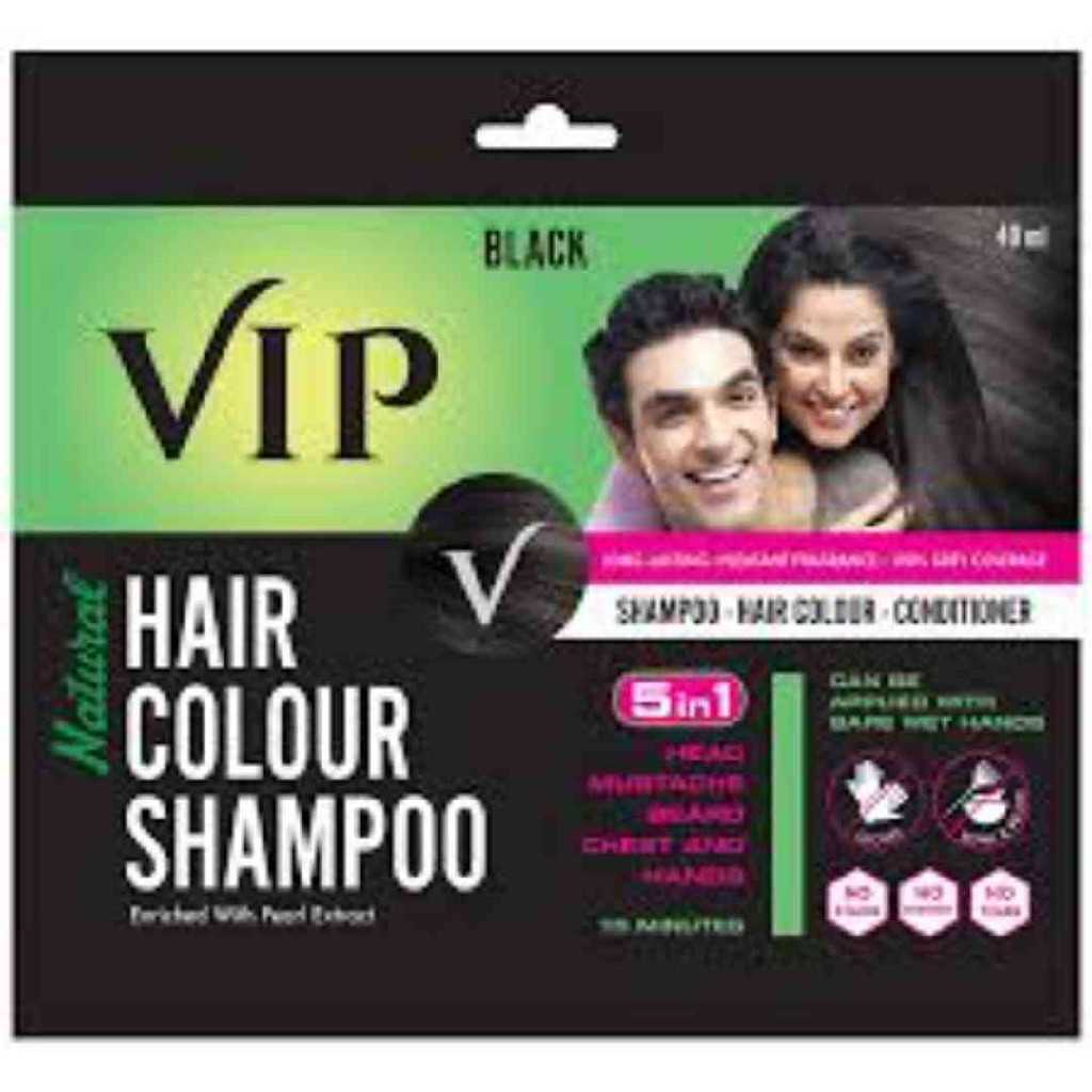Vip Hair Colour Shampoo Black