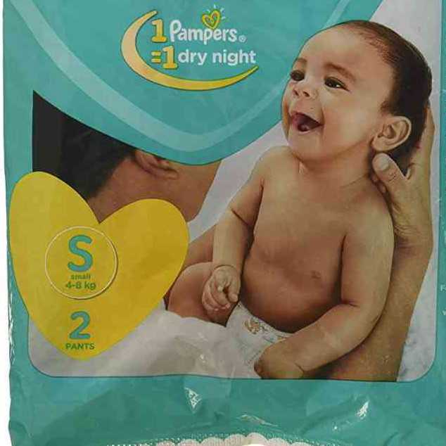 Pampers Happy Skin Pants  Small 2 pants
