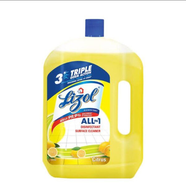 Lizol All IN 1 Disinfectant Surface Cleaner Citrus (2L)