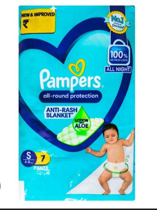 Pampers All Round Protection Small  S  Pants 7pants