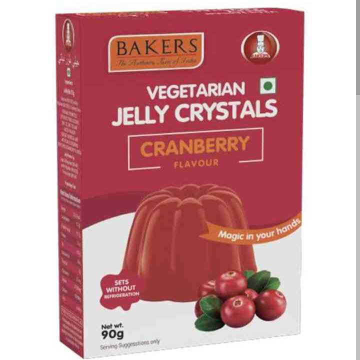 Bakers Vegetable Jelly Crystal Cranberry Flavour 90g