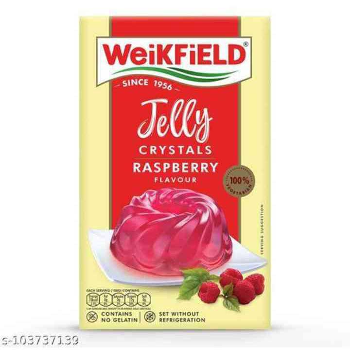 Weikfield Jelly Crystals Raspberry Flavour 90g