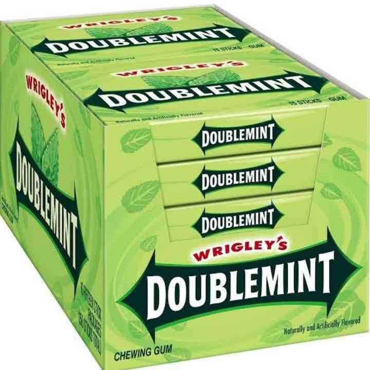 Wrigleys Double mint peppermint Classic Gum 3.8g tub