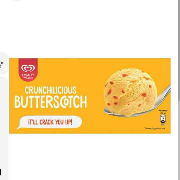 Kwality Walls Crunchilicious Butter Scotch 700ml
