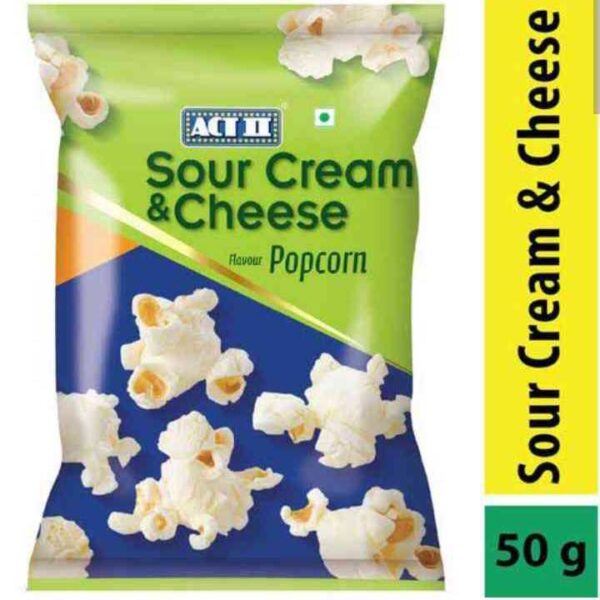 Act ii Sour Cream   Cheese Flavour Popcorn 50g