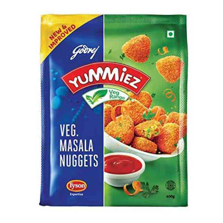 Godrej yummiez Veg  Masala Nuggets 400g