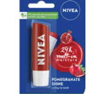 Nivea pomegranate Shine Caring Lip balm 4.8g