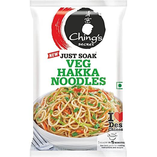 Chings Just Soak Veg Hakka Noodles 600g