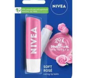 Nivea moisture soft Rose lip balm 4.8g