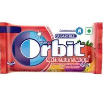 Orbit sugar-free mixed fruit flavour 4.4g