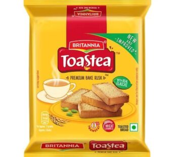 Britannia Toastea Premium Bake Rusk With Goodness Of Elaichi, Sooji & Wheat, 150g