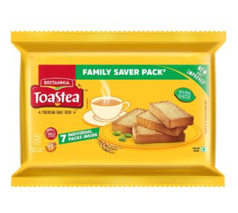 Britannia Toastea Premium Bake Rusk With Goodness Of Elaichi, Sooji & Wheat, 275 g