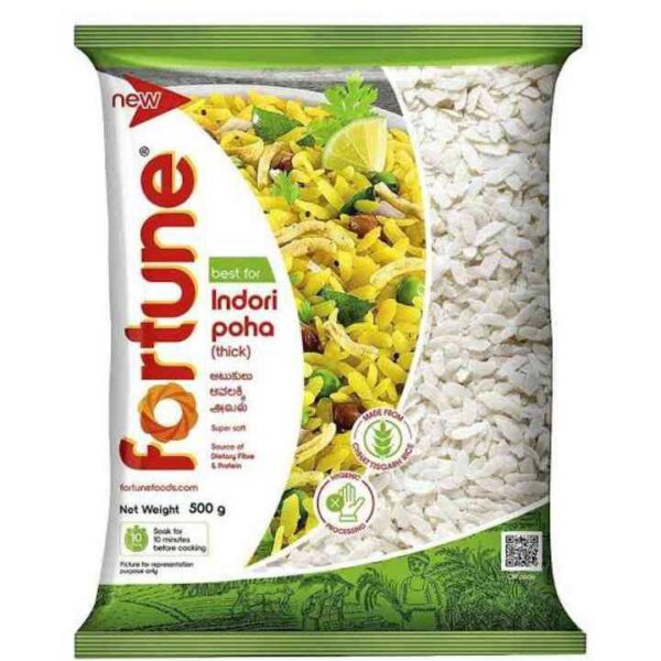 fortune indori poha thick 500g