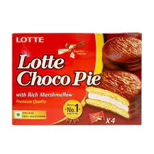 Lotte Choco Pie With Rich Marshmallow 112g( 4 x 28g)