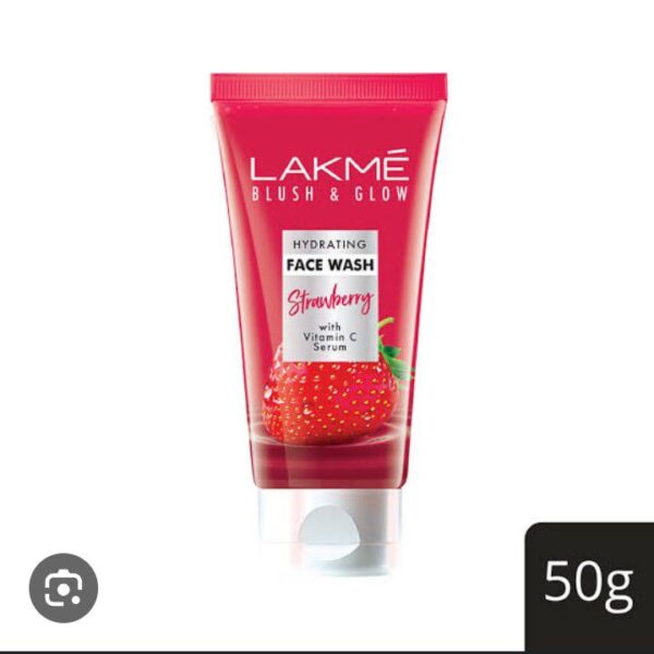 Lakme Blush Glow Strawberry Blast Facewash 50g