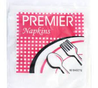 Premier Serviette Napkin 1 Ply 50 Sheets 1 Pack