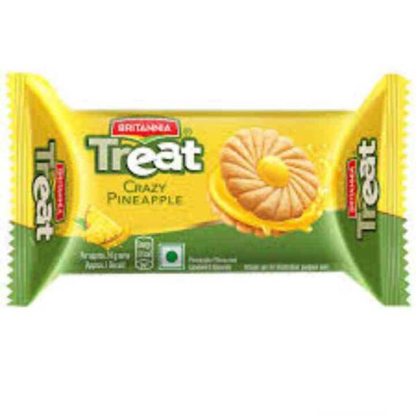 Britannia Treat Crazy Pineapple Biscuits 60 gms