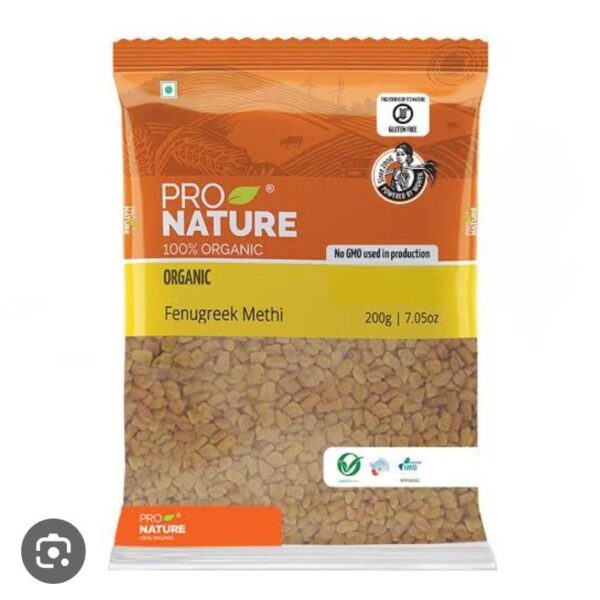 Pro Nature Organic Fenugreek 200 Gms