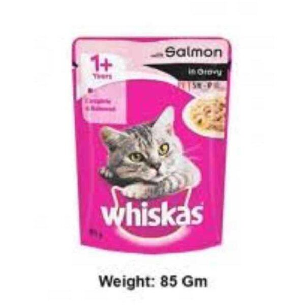 Whiskas Salmon In Gravy For 1  Years 85 gms