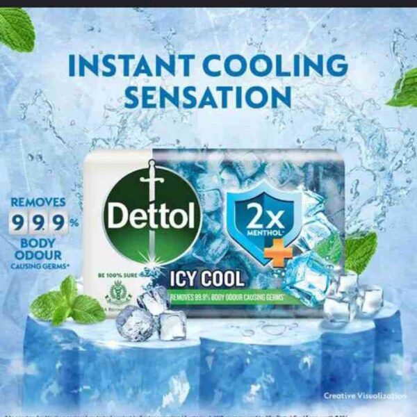 Dettol Intense cool Soap 75g - Image 2