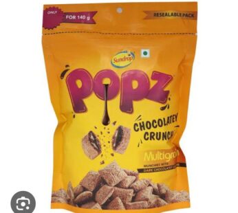 Sundrop Popz Chocolatey Crunch 140g Dark Chocolatey
