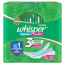 Whisper Ultra Hygiene Comfort XL+ 50N