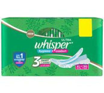 Whisper Ultra Hygiene Comfort XL+ 28N +2N Free XXXL