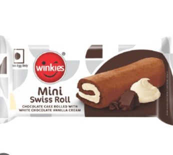 Winkies Mini Swiss Roll Chocolate Cake Rolled with Vanilla Cream 28 gms