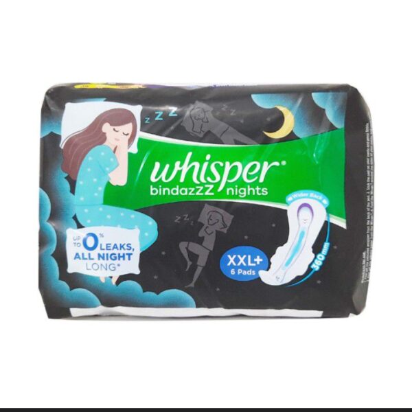 Whisper Bindazzz Nights XXL+ 6N