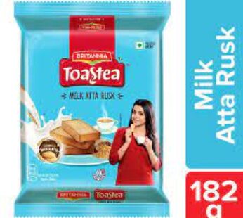 Britannia Toastea Milk/Doodh Rusk – Crunchy, Zero Trans Fat, Ready To Eat, 182 g