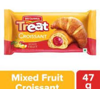 Britannia Treat Croissant – Mixed Fruit, soft, 100 Veg, 47 g