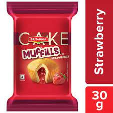 Britannia Cake Muffills Strawberry 35g