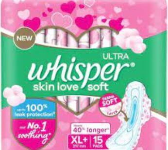 Whisper Ultra Soft Air Fresh Sanitary Pads -XL 6 N