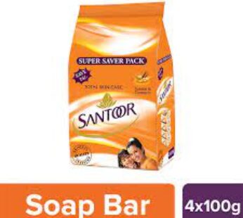 SANTOOR SANDAL AND TURMERIC 100 GM PACK OF 4