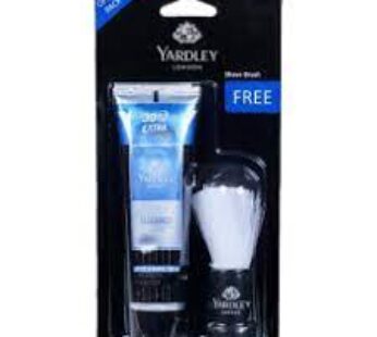 Yardley London Elegance Lather Saving Cream + shaving Brush Combo
