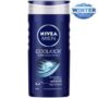 NIVEA Cool Kick Shower Gel With Refreshing Icy Menthol For Body Face Hair 250 ml