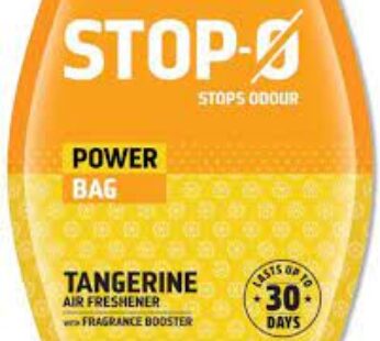 Stop-O Power Bag Bathroom Air Freshener Pouch – Tangerine Fragrance, 10 g