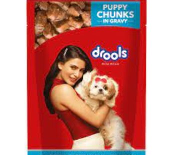 Drools Real Chicken & Chicken Liver Chunks in Gravy Puppy Wet Food