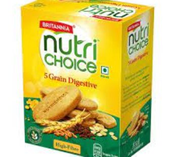 Britannia Nutri Choice 5 Grain Digestive Hi Fibre Bisbuits 200 gms