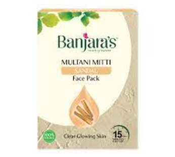 Banjaras Multani Mitti Sandal Face Pack 100 Gms
