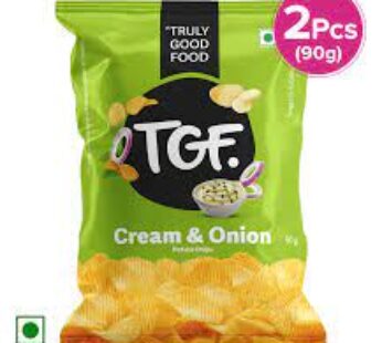 TGF Cream & Onion Potato Chips 90g