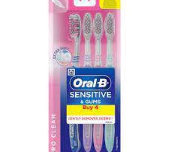 Oral B Extra Soft Sensitive Gums Gentle Deep Clean 4N