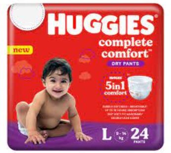 Huggies Complete Comfort Dry Pants L 24N